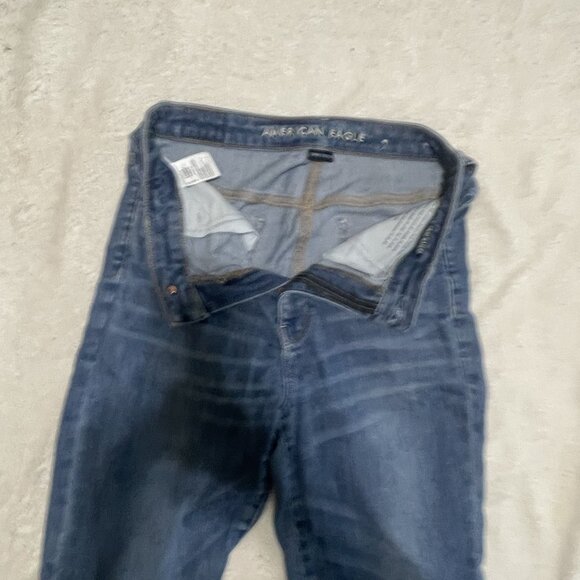 American Eagle Highest Rise Jegging size 10 - Indigo wash - Picture 2 of 6